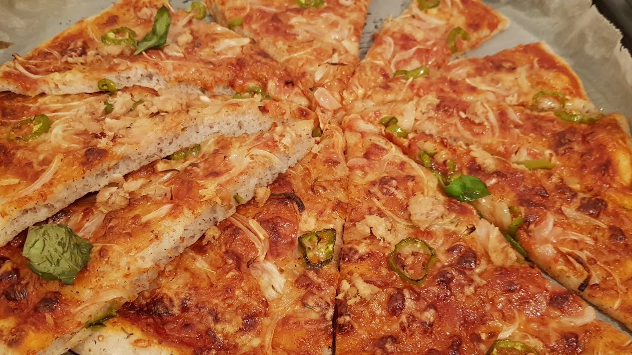 La pizza senza lievito, con la pasta di riporto🍕Pizza avec la pâte de report🍕👌