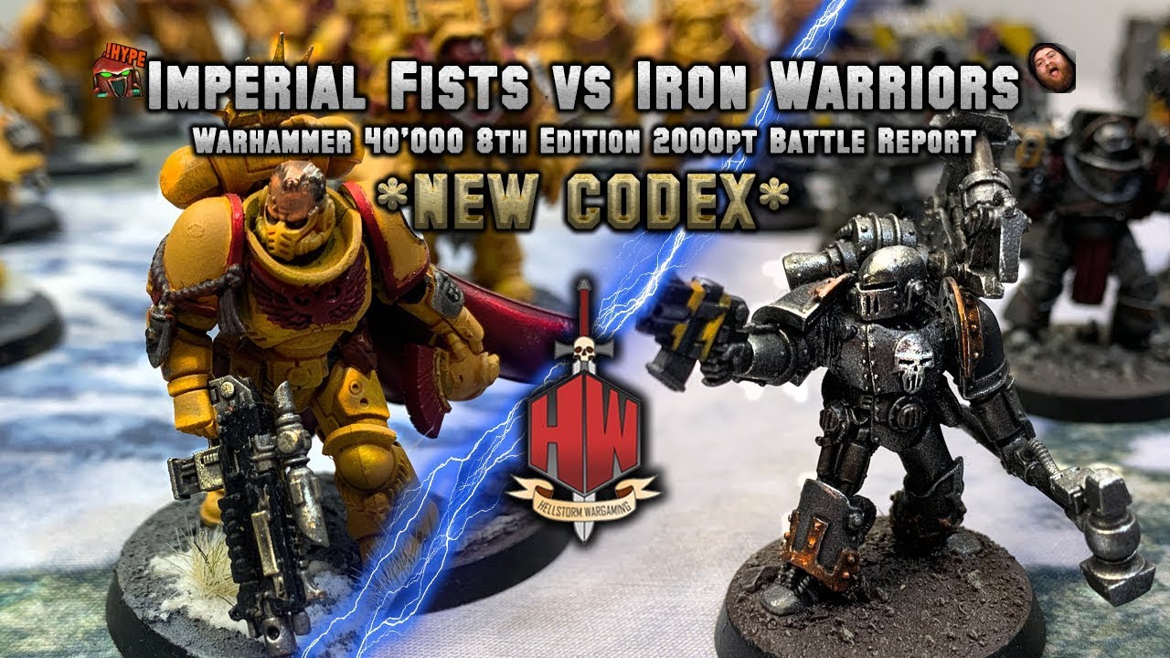 Imperial Fists vs Iron Warriors *NEW CODEX* 2000 Warhammer 40K Battle Report