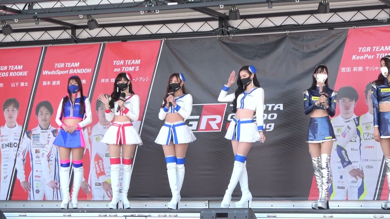 2022 SUPER GT Rd.2 FUJI RQ1,2 ZENTsweeties,TGR TEAM SARD レースクイーンステージ 5/4 4K