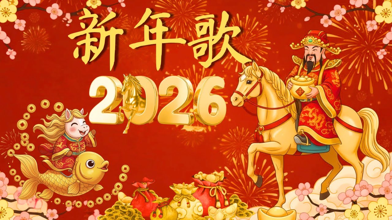 🏆 No.1 Chinese New Year Songs 2026 -  新年必聽賀歲金曲 | 發財歌・財神到・CNY Music Hot