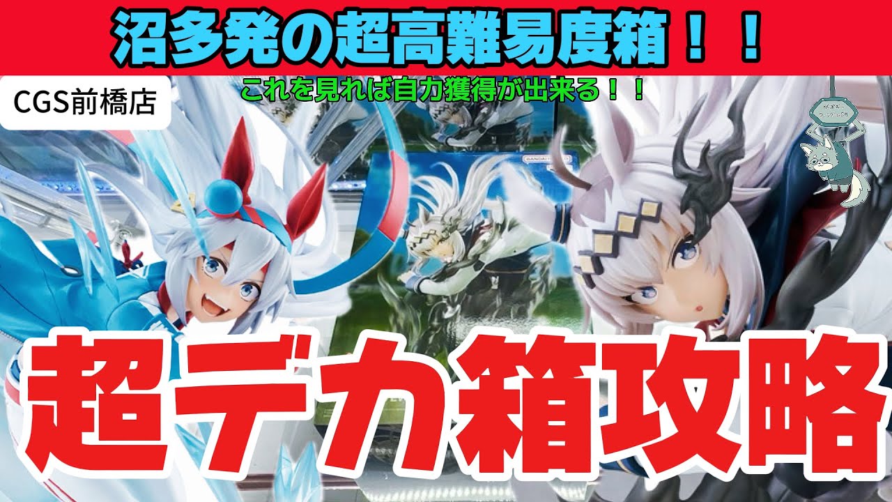【クレーンゲーム攻略】普段と違う超デカ箱はどうやって取るのか、隠すことなくお見せします！【CGS前橋】