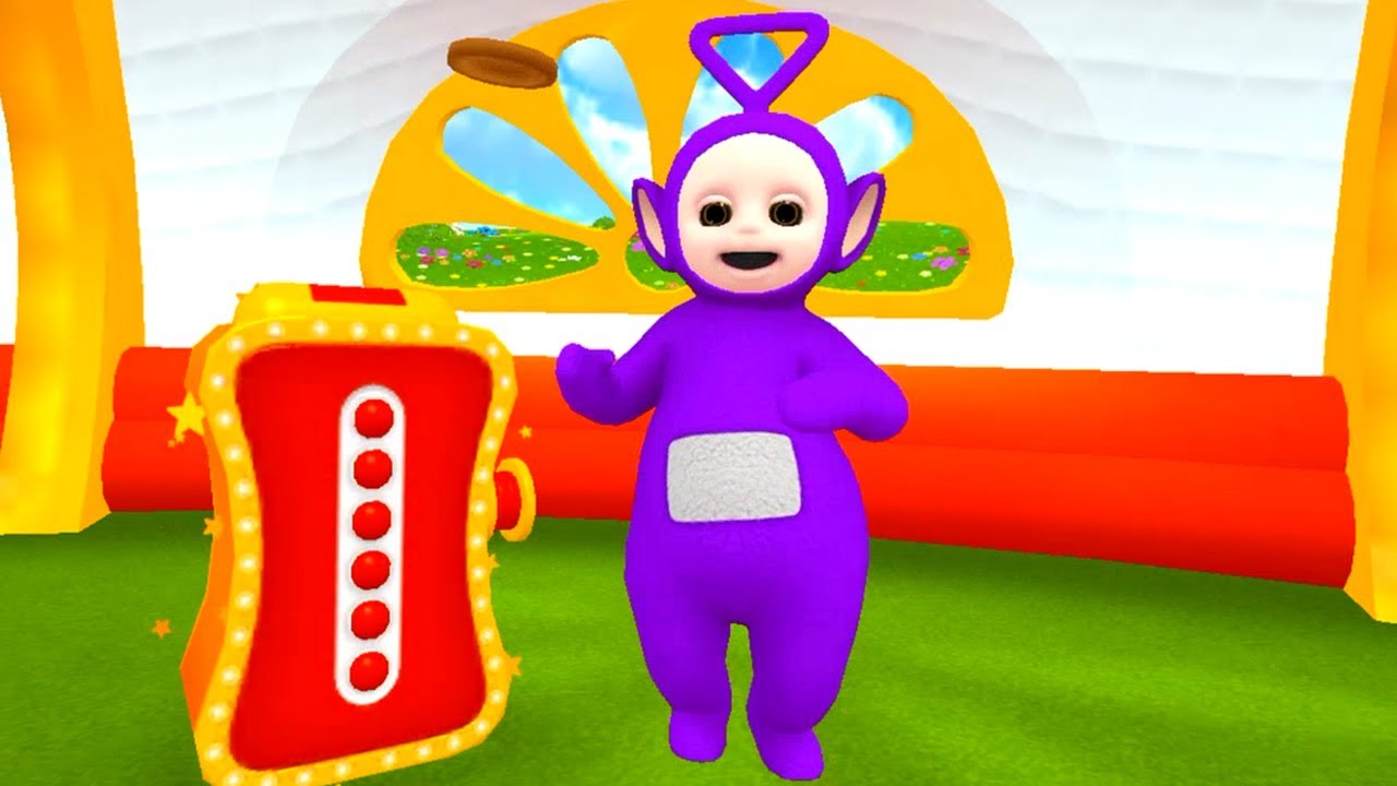 TELETUBBIES APP - TINKY WINKY EXPLORING THE FLOWERS WINDMILL RABBITS & LOOKING FOR DIFFERENT SHAPES