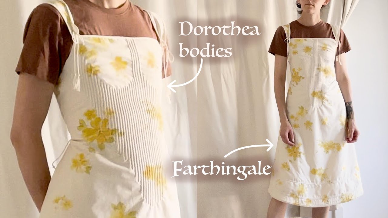 I smooshed together two 16th century patterns... and got a corseted dress (I'm not mad.)