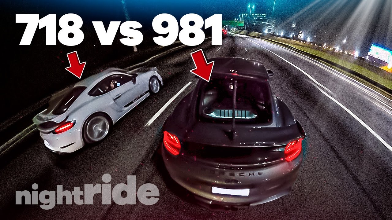 NOITE UNDERGROUND!!🔥 PORSCHE GT4 MANUAL (981) vs. PORSCHE 718 GT4 PDK!!