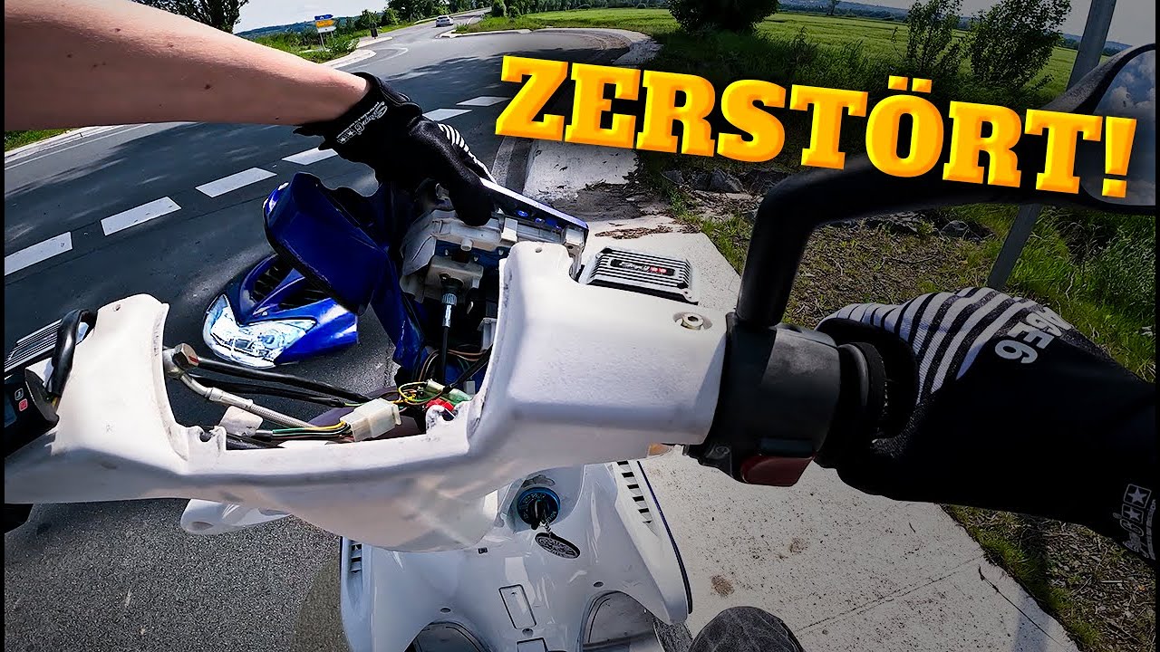 Sh*t das wollte ich nicht... Yamaha Aerox Wheelie Fail