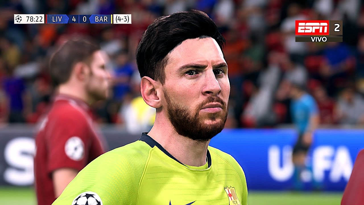Recreación Liverpool 4-0 Barcelona UEFA Champions League 2019