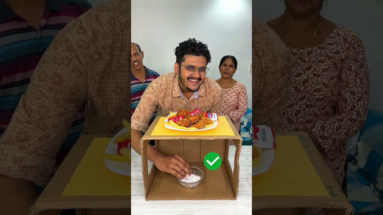 Touch And Guess To Win Chicken Wings Fry Challenge #shorts