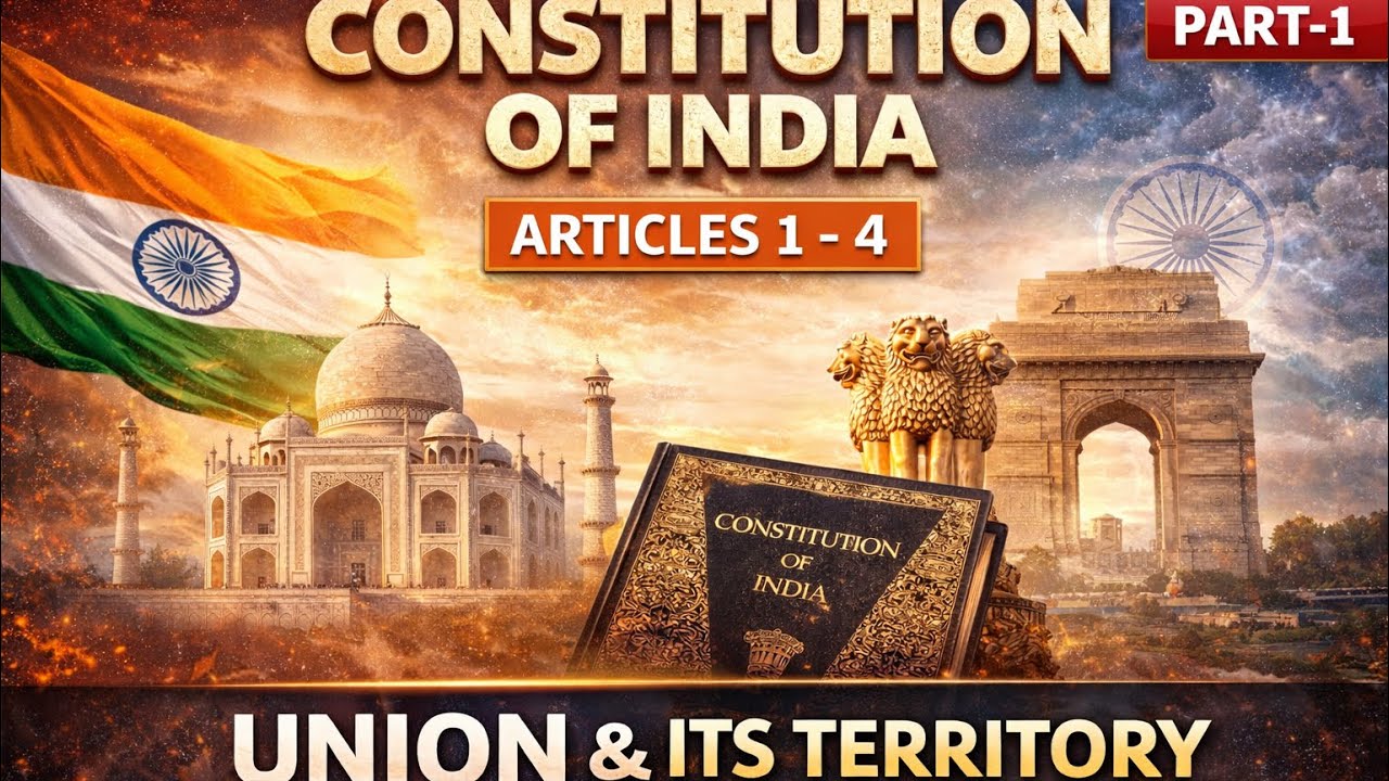 The Union and Its Territories | Articles 1–4 Explained | Indian Constitution | Polity
