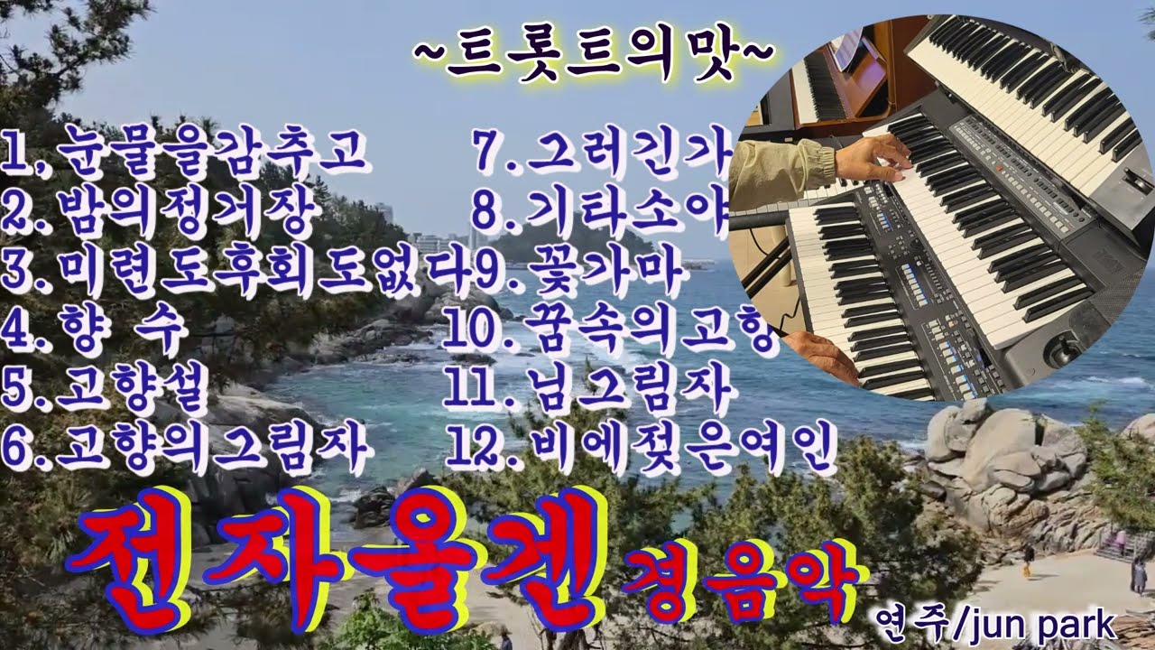 트롯트의맛 # 메들리 # 전자올겐경음악 # 눈물을감추고 # 밤의정거장 # 미련도후회도없다 외다수