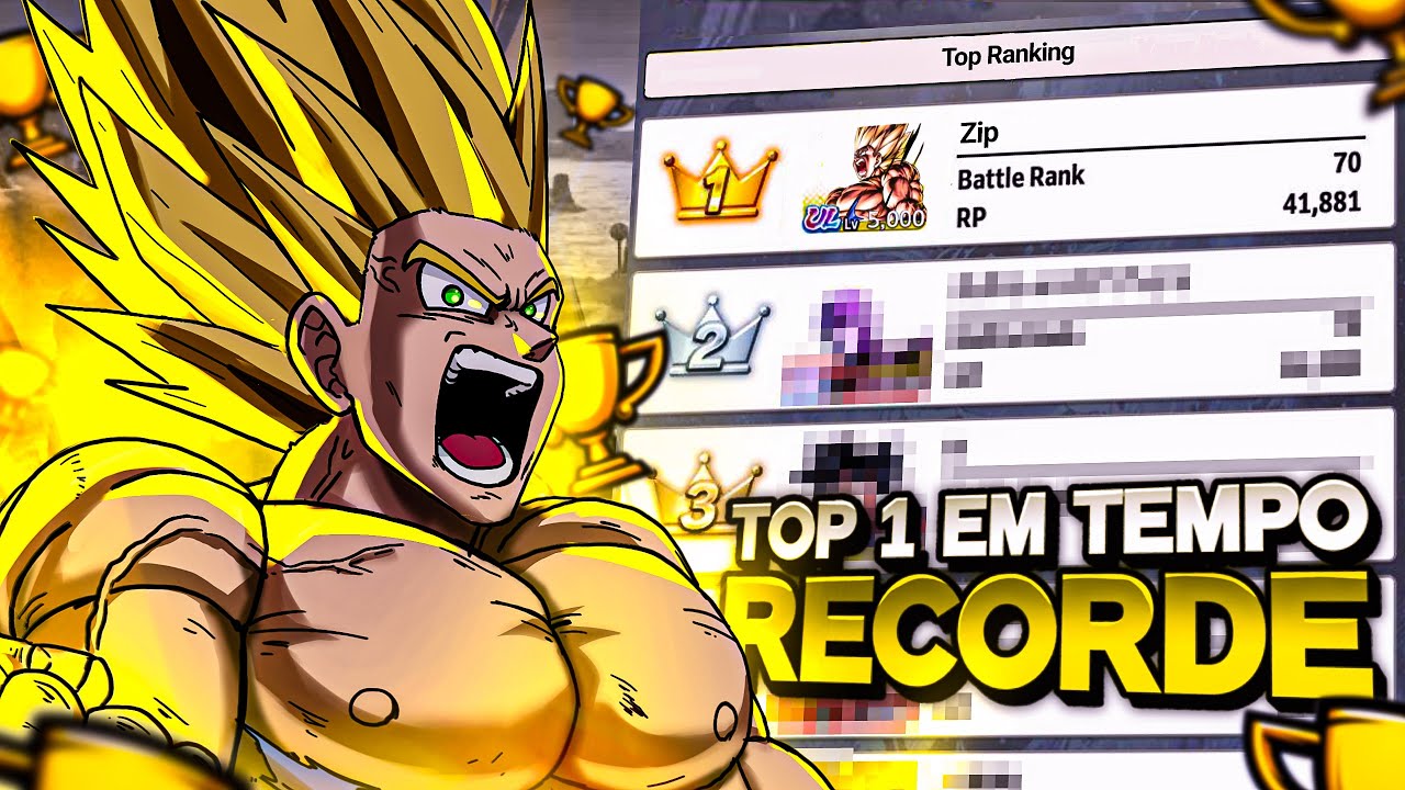 TENTEI SER O MELHOR JOGADOR DESSE JOGO EM TEMPO RECORDE! | Dragon Ball Legends