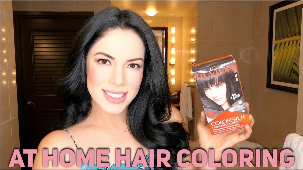 Окрашивание волос в домашних условиях с использованием краски Revlon Color Silk.