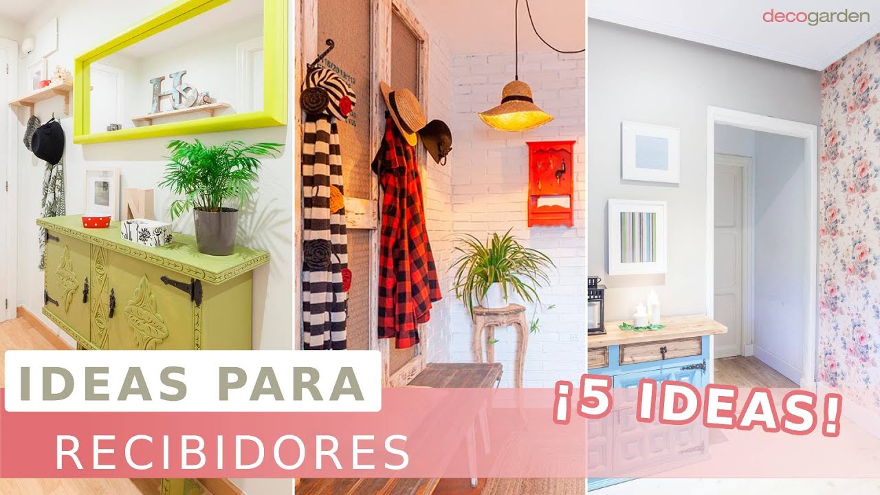 IDEAS para DECORAR el RECIBIDOR - Recibidores modernos y luminosos // Decogarden