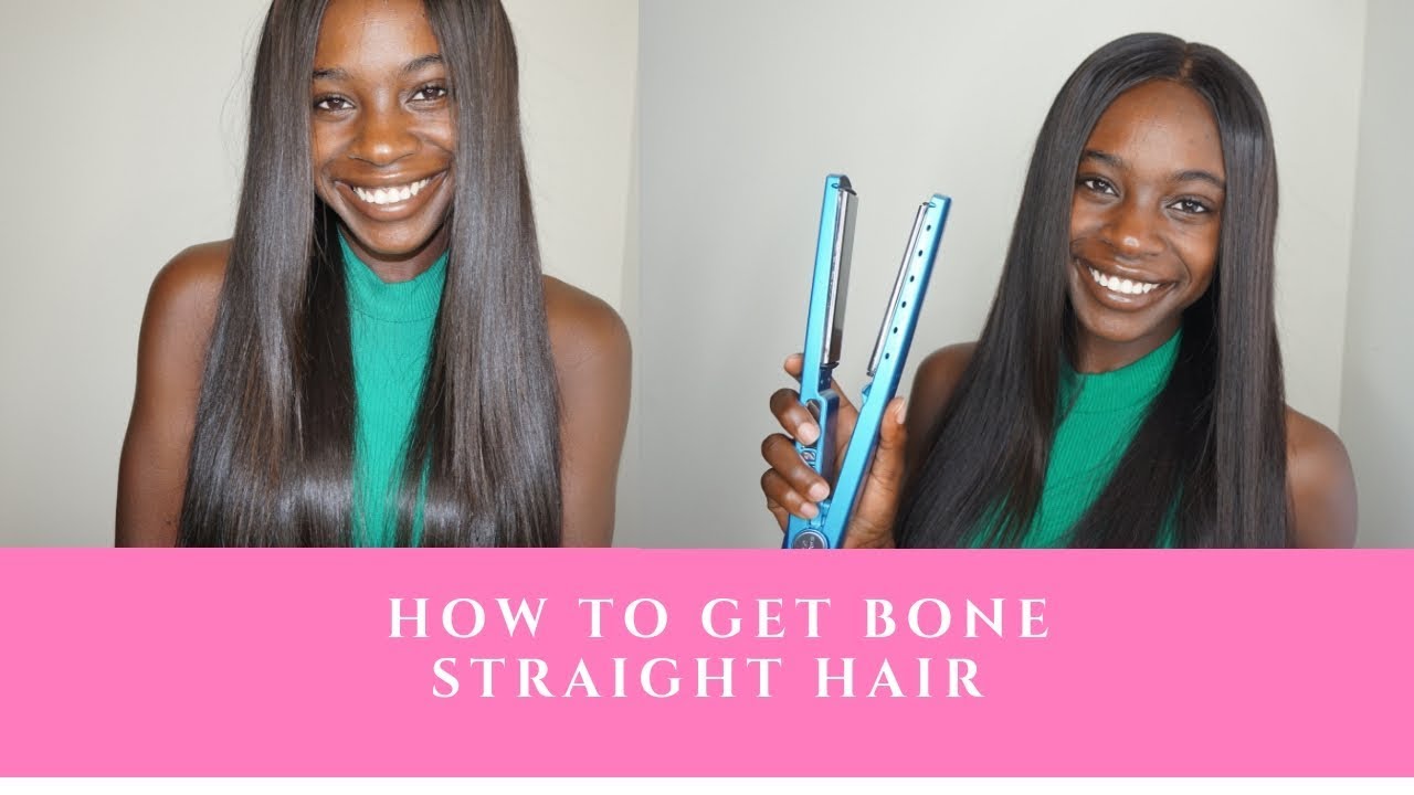 How to get bone straight raw Indian hair| Flat iron routine on the softest hair you will ever wear