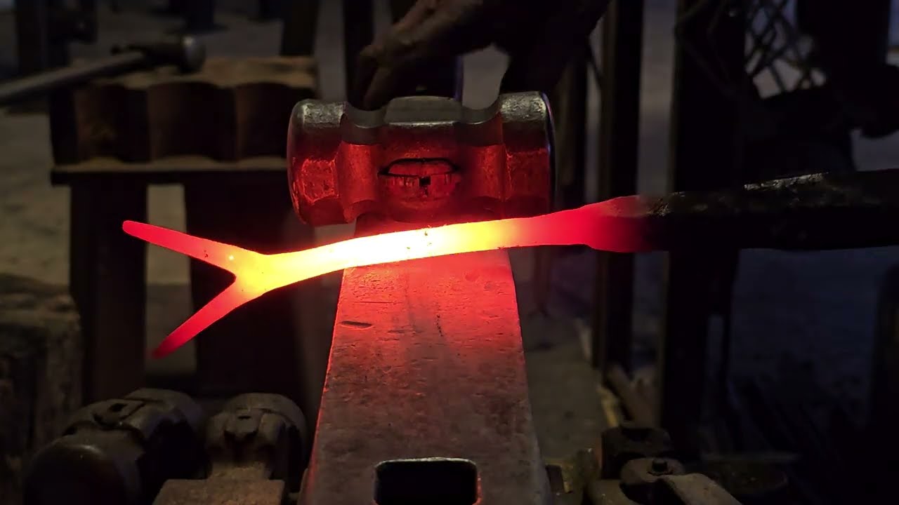 Forging Titanium Fork & Bottle Opener
