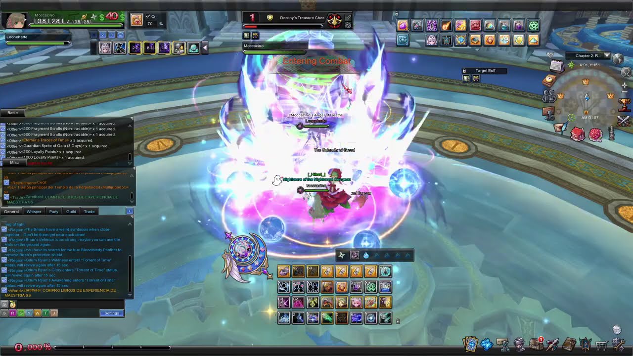 Aura Kingdom - Vault of Eternity Floor 1 - Floor 12 (Party Mode) - Dark Stellar Sphere Solo Gameplay