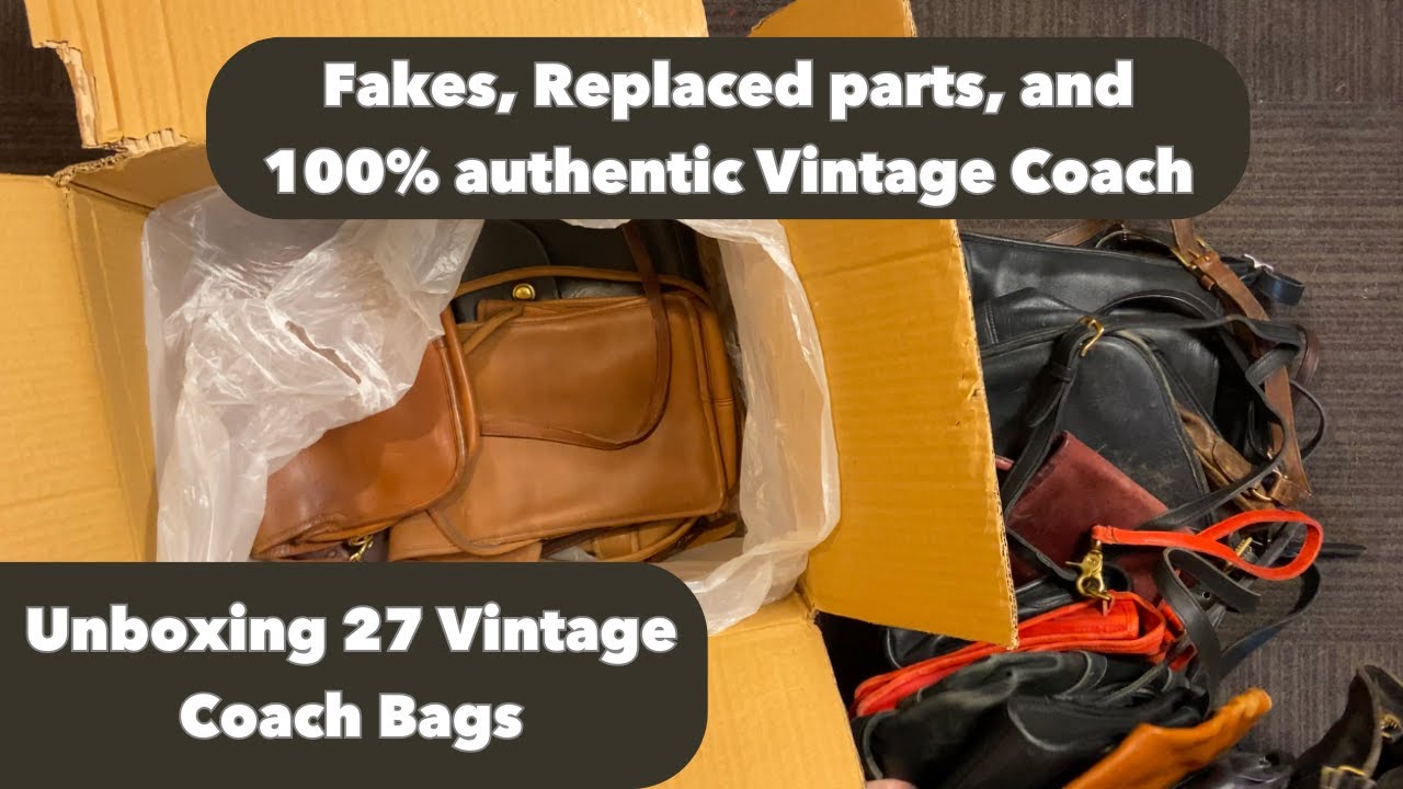 Unboxing 27 Vintage Coach Bags from the 70s-90s | Rare Finds, Fakes & A Suspicious Red Station Bag!
