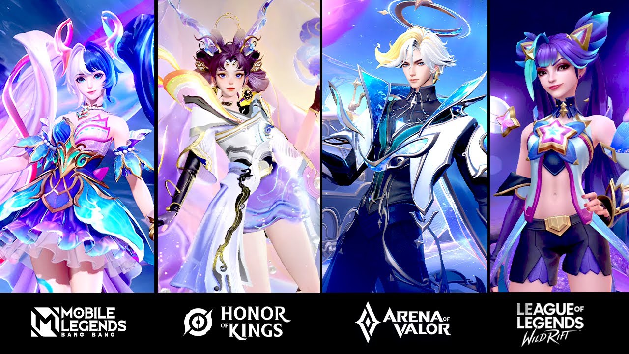 Layla, Jinx, Lady Sun, Eland'orr: Сравнение эффектов кожи 2025