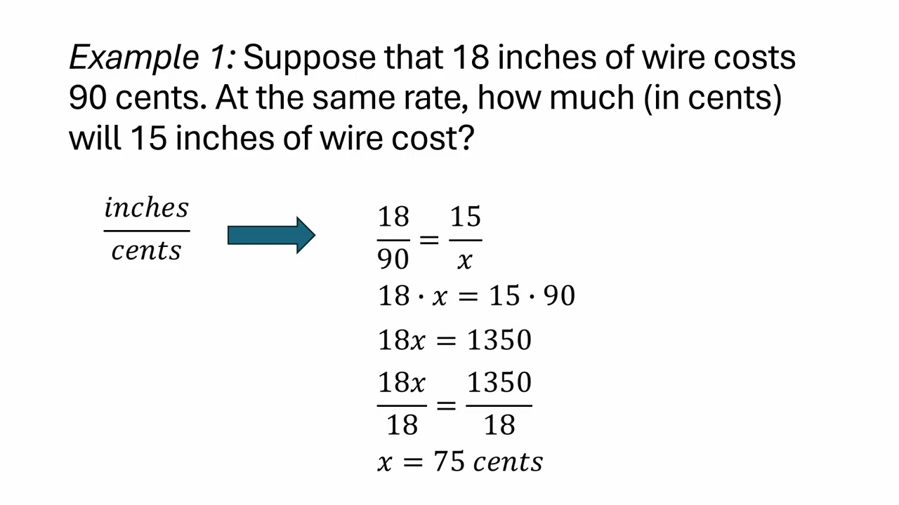 Solving a word problem on proportions using a unit rate