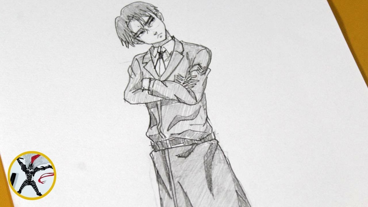 How to Draw Levi Ackerman Step by Step – Levi Ackerman Drawing Tutorial | Easy for Beginners