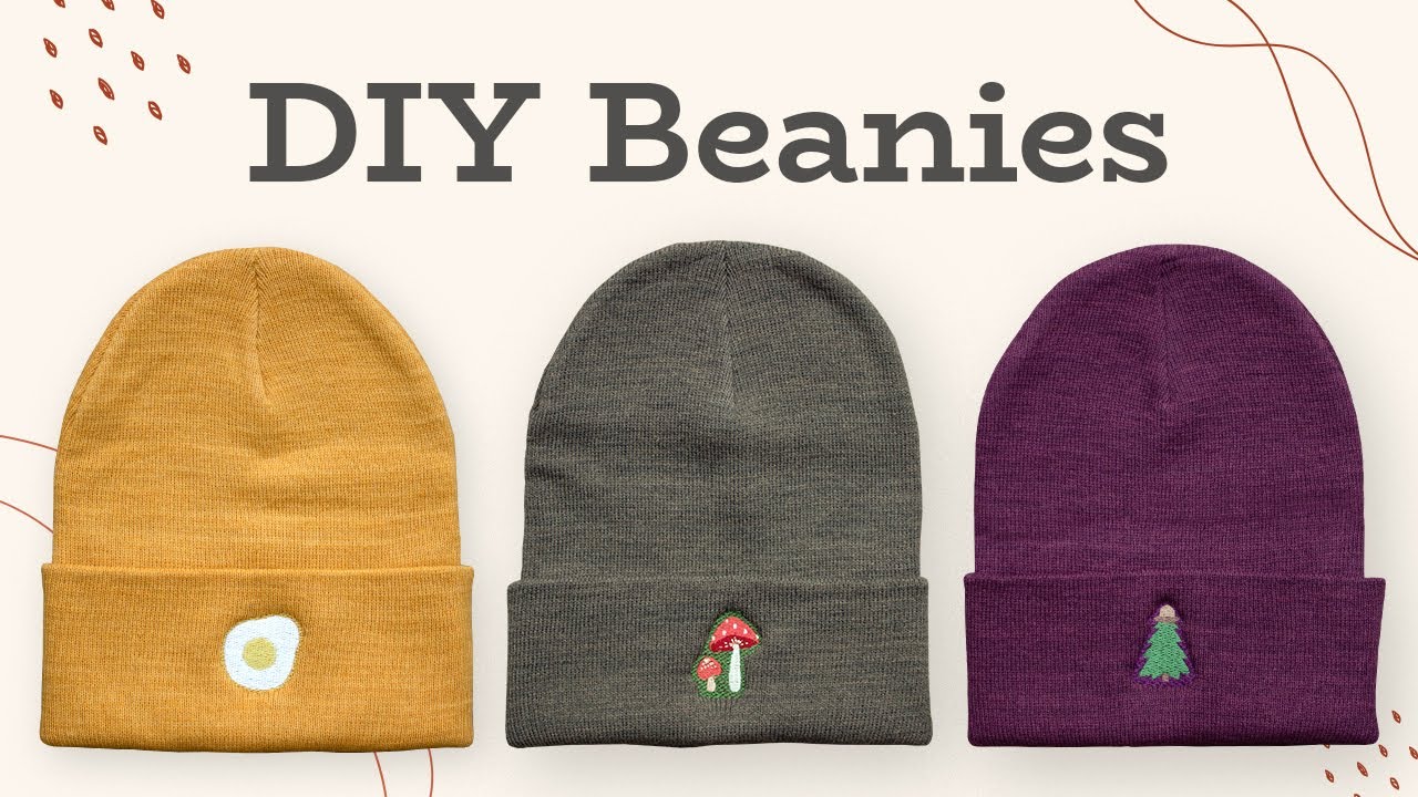 How to Embroider Beanies | Brother PE 800 | DIY
