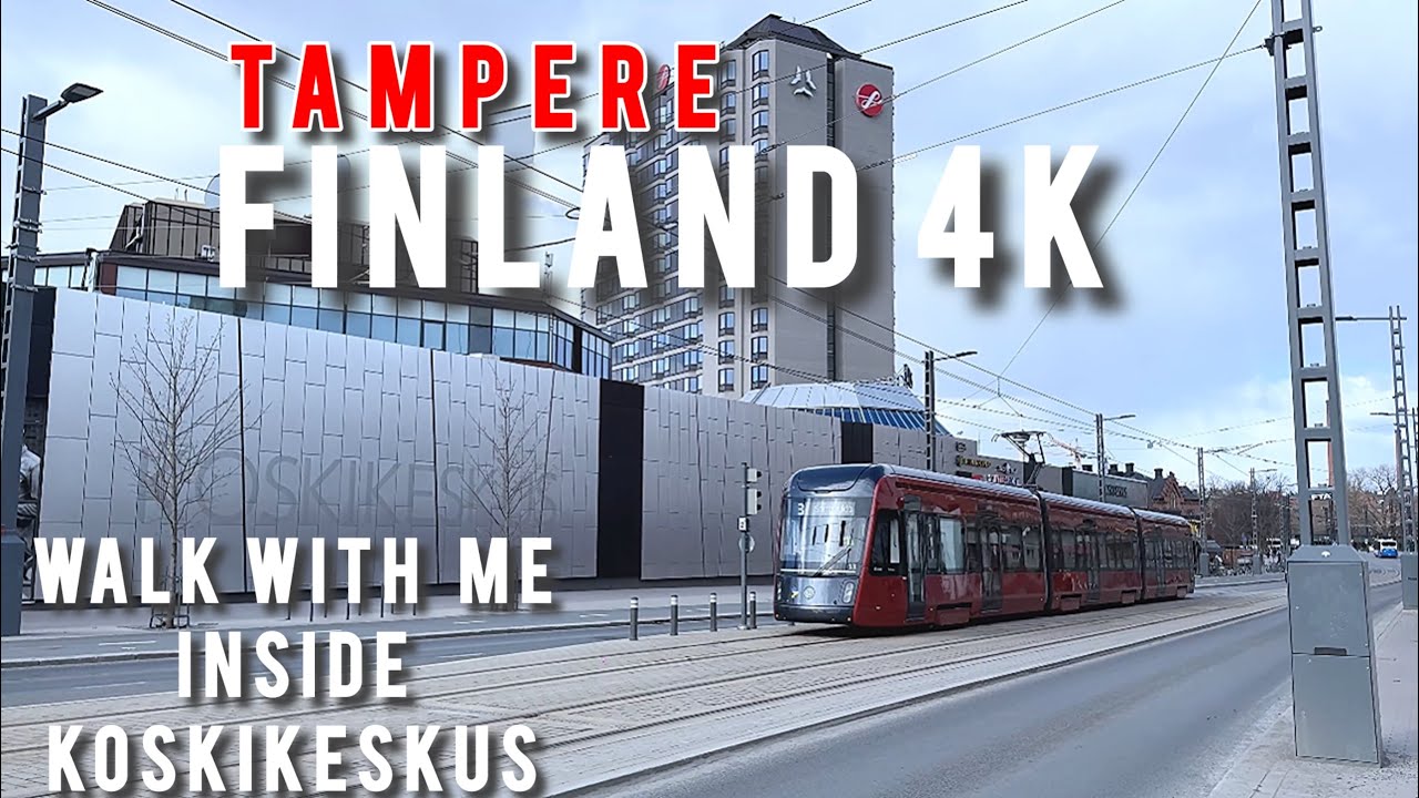 TAMPERE CITY CENTER SPRING WALK - KOSKIKESKUS SHOPPING CENTER TO SOKOS | FINLAND APRIL 9 2025