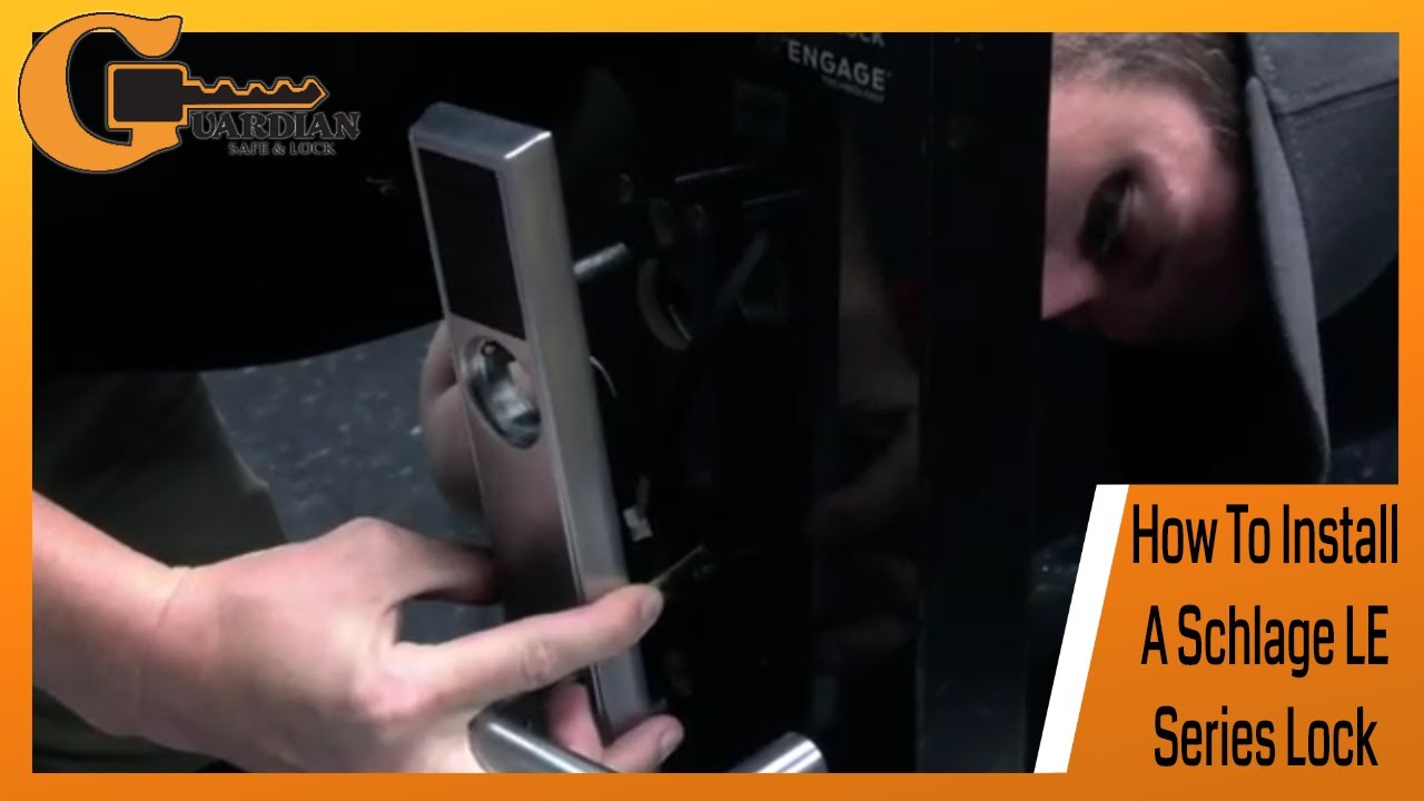 Как установить замок серии Schlage LE