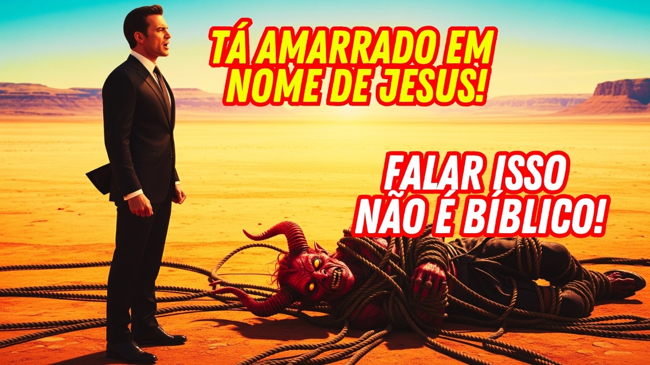 HERESIA? A frase Tá amarrado em nome de Jesus está na Bíblia?