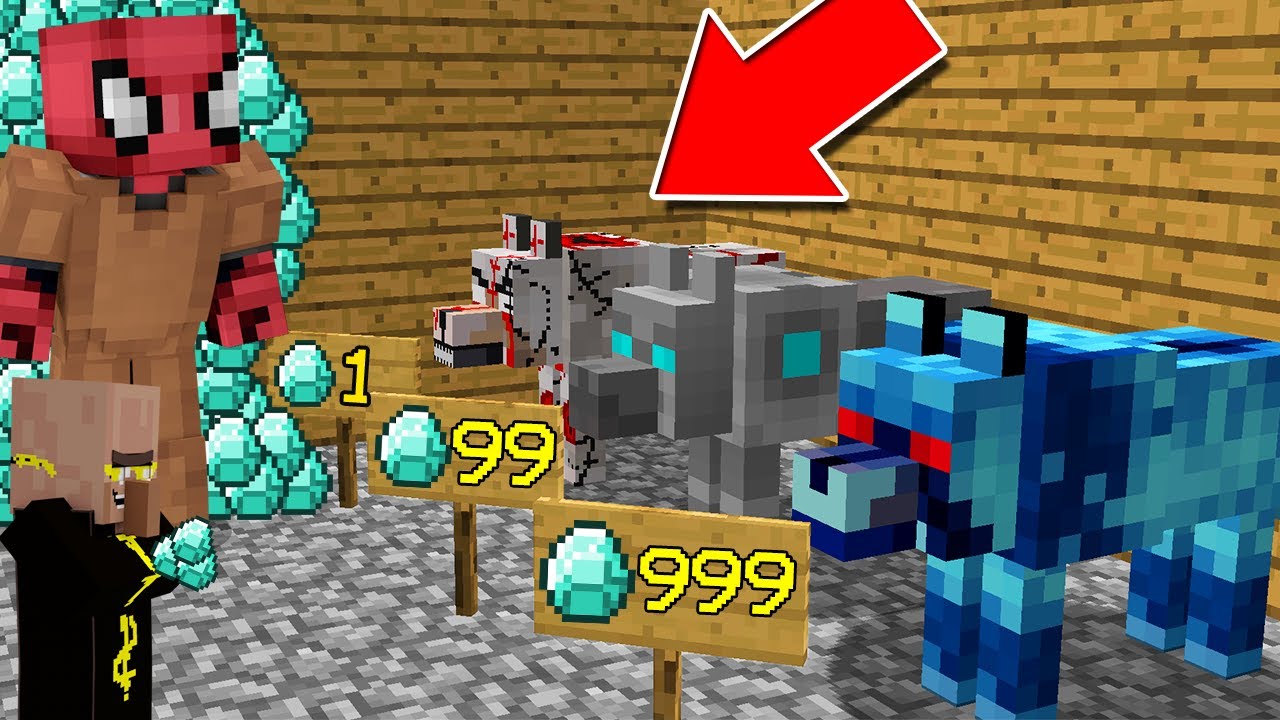 FAKİR MUTANT KURT SATICISI OLDU! (1 MUTANT KURT 9999 ELMAS!) - Minecraft