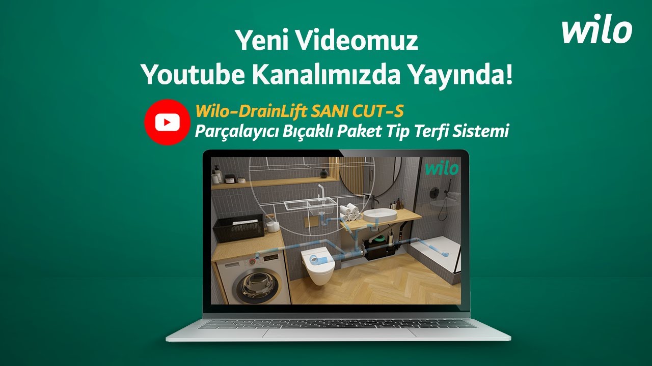 Wilo-DrainLift SANI CUT-S | Parçalayıcı Bıçaklı Paket Tip Terfi Sistemi