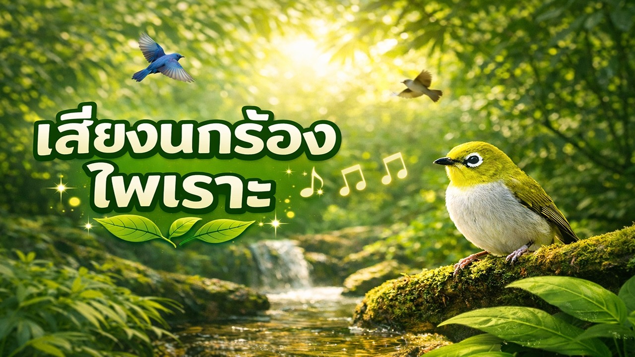 เสียงนกร้องไพเราะจากธรรมชาติ 🐦🍃 Relaxing bird sounds for stress relief, meditation and better sleep🌿