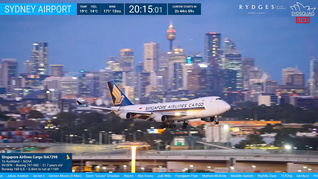 🔴 SydSquad LIVE - Plane Spotting at Rydges Sydney Airport with KURT - 02.12.25 🔴