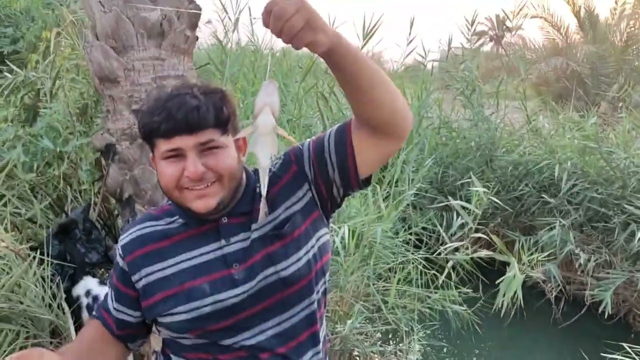 صيد السمك في الشص . شاهد المتعه #اكرم_الصياد