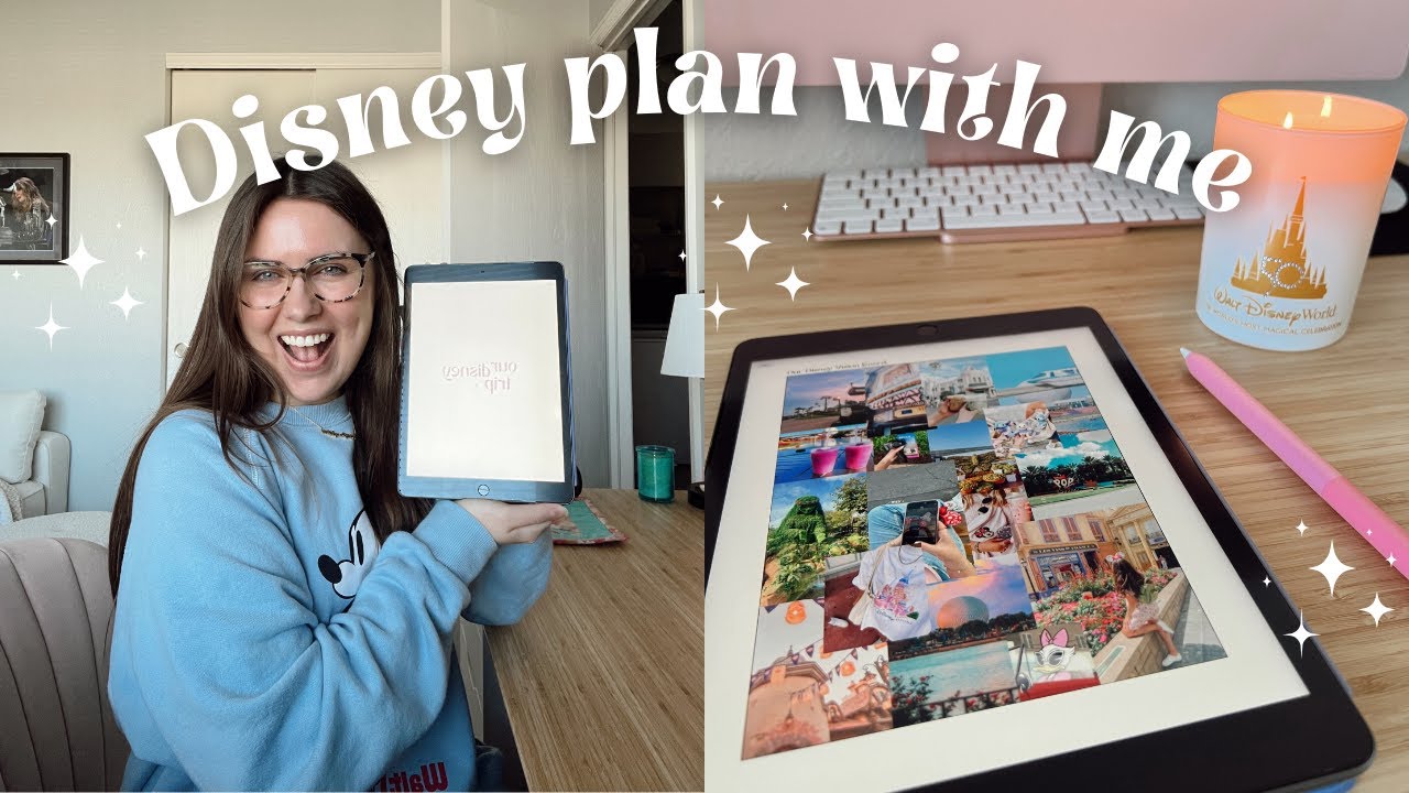 DISNEY PLAN WITH ME ✨🏰 how I plan my Disney trips in my digital planner in GoodNotes on iPad!