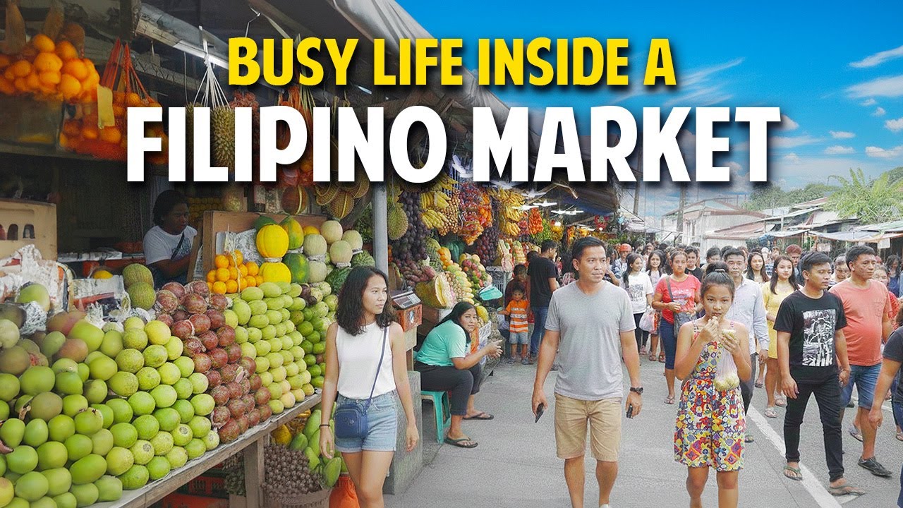 Busy Life Inside a FILIPINO MARKET | Tagaytay City Market Walking Tour