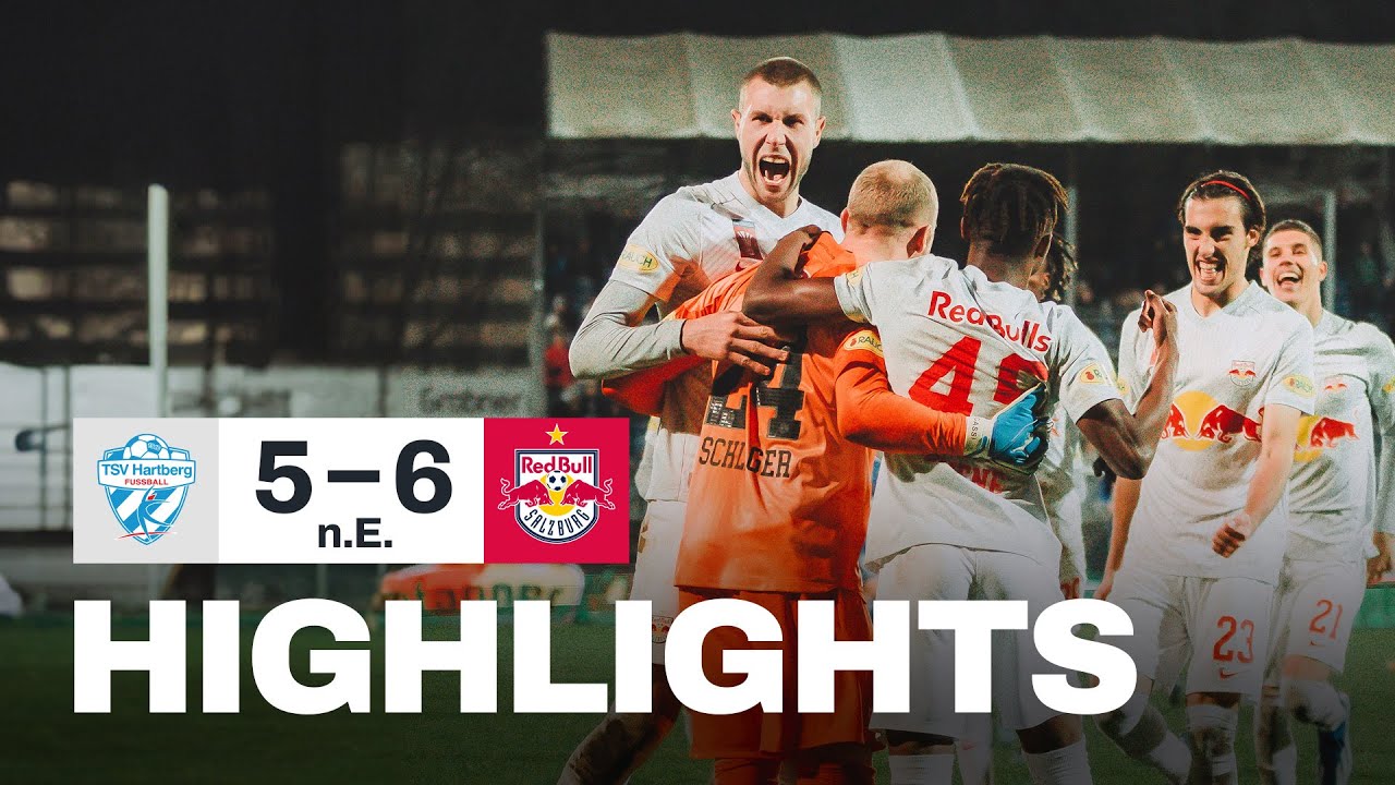 Elfer-Krimi im Achtelfinale: Hartberg - Salzburg | Highlights | 3. Runde, UNIQA ÖFB Cup 2023/24