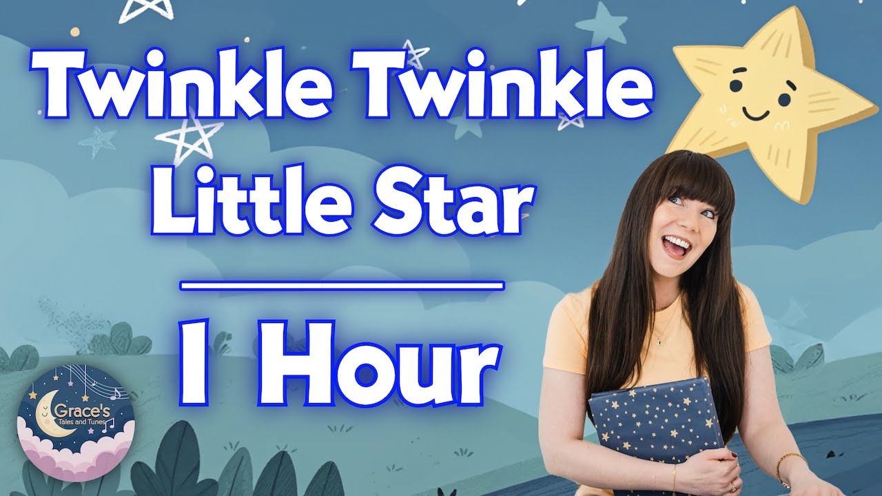 Twinkle Twinkle Little Star ⭐️ | 1 Hour Soothing Lullaby To Help Sleep | Grace’s Tales & Tunes