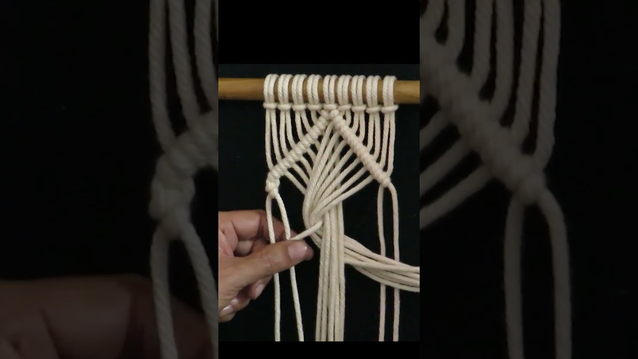 New Macram&eacute; Diamond Pattern | how to make...  #diy #macrame #handmade #tutorial