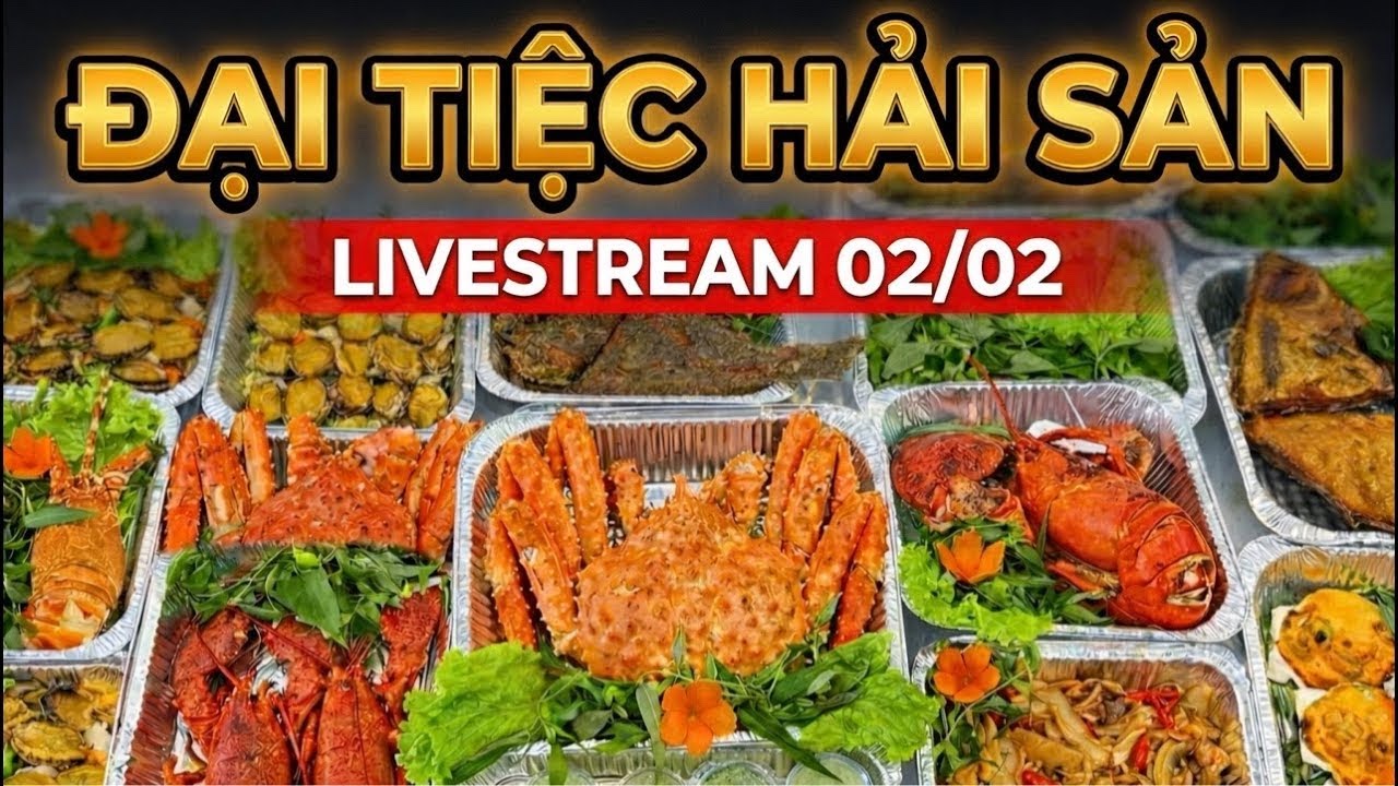 02/02 🦀🦞Live Banh Nóc Combo Hải Sản Vip, Hải Sản Yếu Hồ tươi ngon ,Giá Rẻ 🥰#langhaisanmix #kingcrap