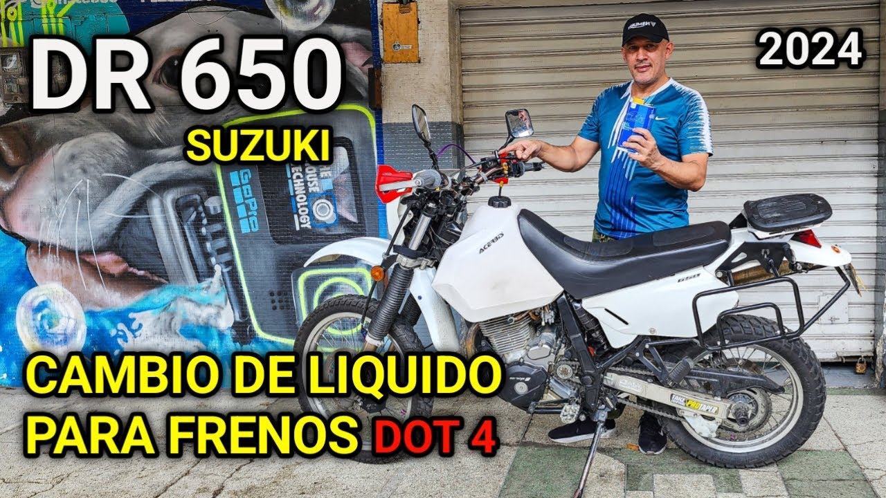 Reemplazando Liquido de FRENOS DOT 4 en Suzuki Dr 650 (cada 20.000 kilómetros) | Passion2wheels