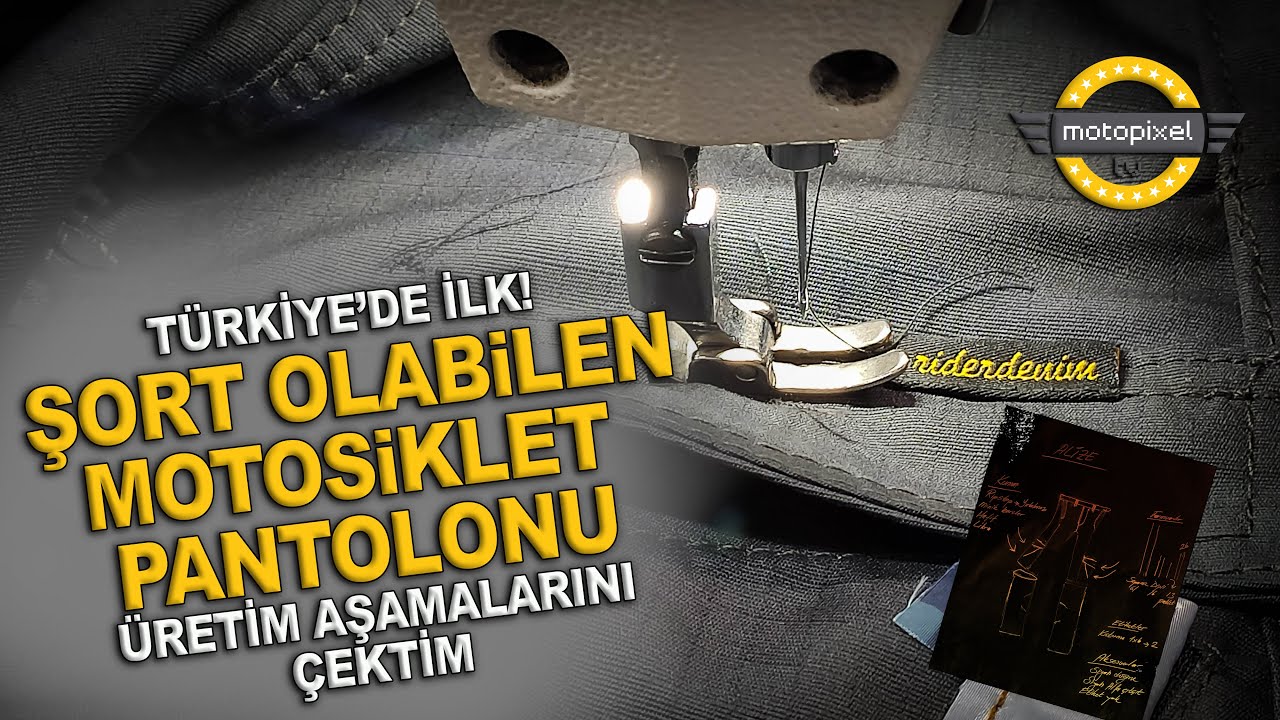Türkiye'de İlk! Şort Olabilen Motosiklet Pantolonu/ Nasıl Üretiliyor?