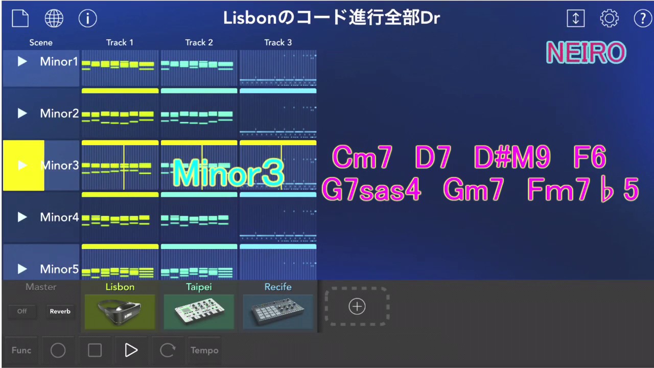 KORG Gadget ２ Lisbonのコードを調べてみた。
