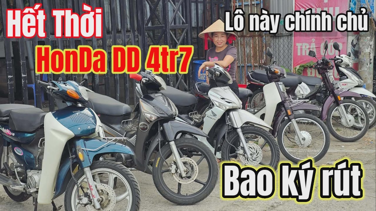 Xe cổ Chính chủ Hết thời? HonDa DD 4TR7 không ai Ngó! Citi HonDa, Future X đẹp bao ký rút còn 1 lô