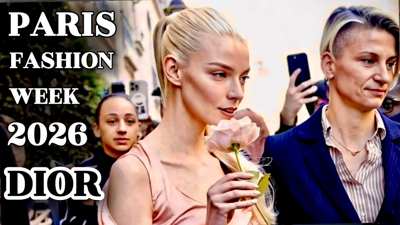 Dior Paris Fashion Week 2026 ✨ | Street style & Celebrity Guests | Runway Highlights 4k