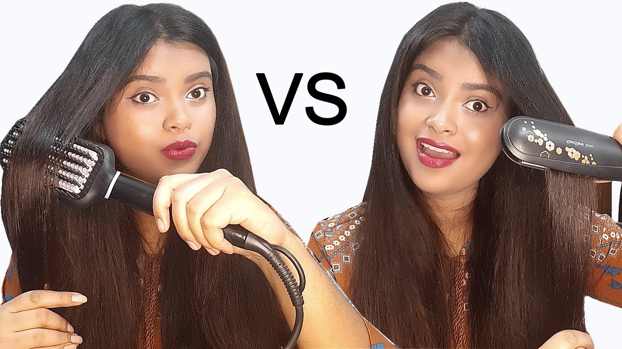 Philips Hair Straightener Brush BHH880 Vs Philips Kerashine Hair Straightener (Flat Iron) HP8316/00