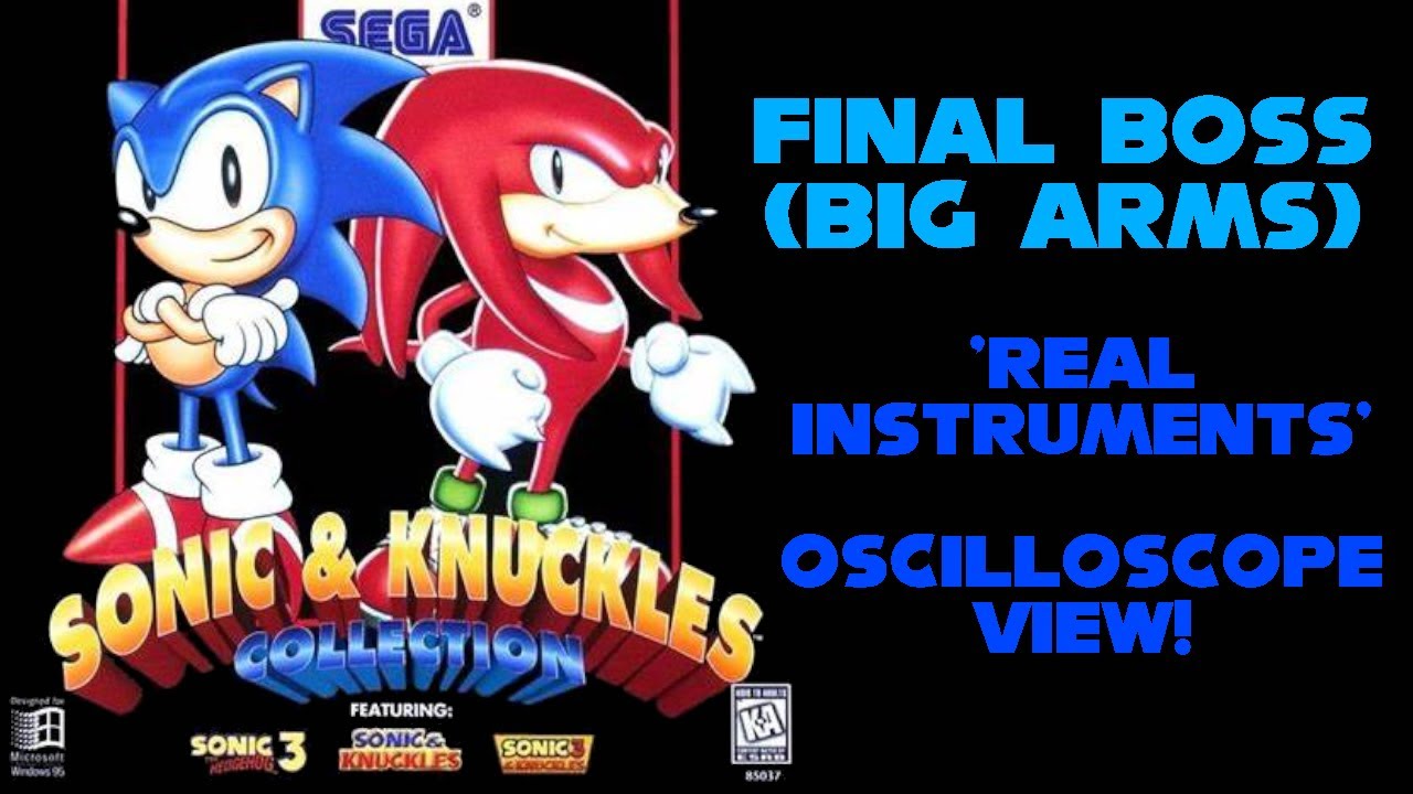 Sonic & Knuckles Collection (PC) - Final Boss (Big Arms)(Real instruments) - Oscilloscope View!