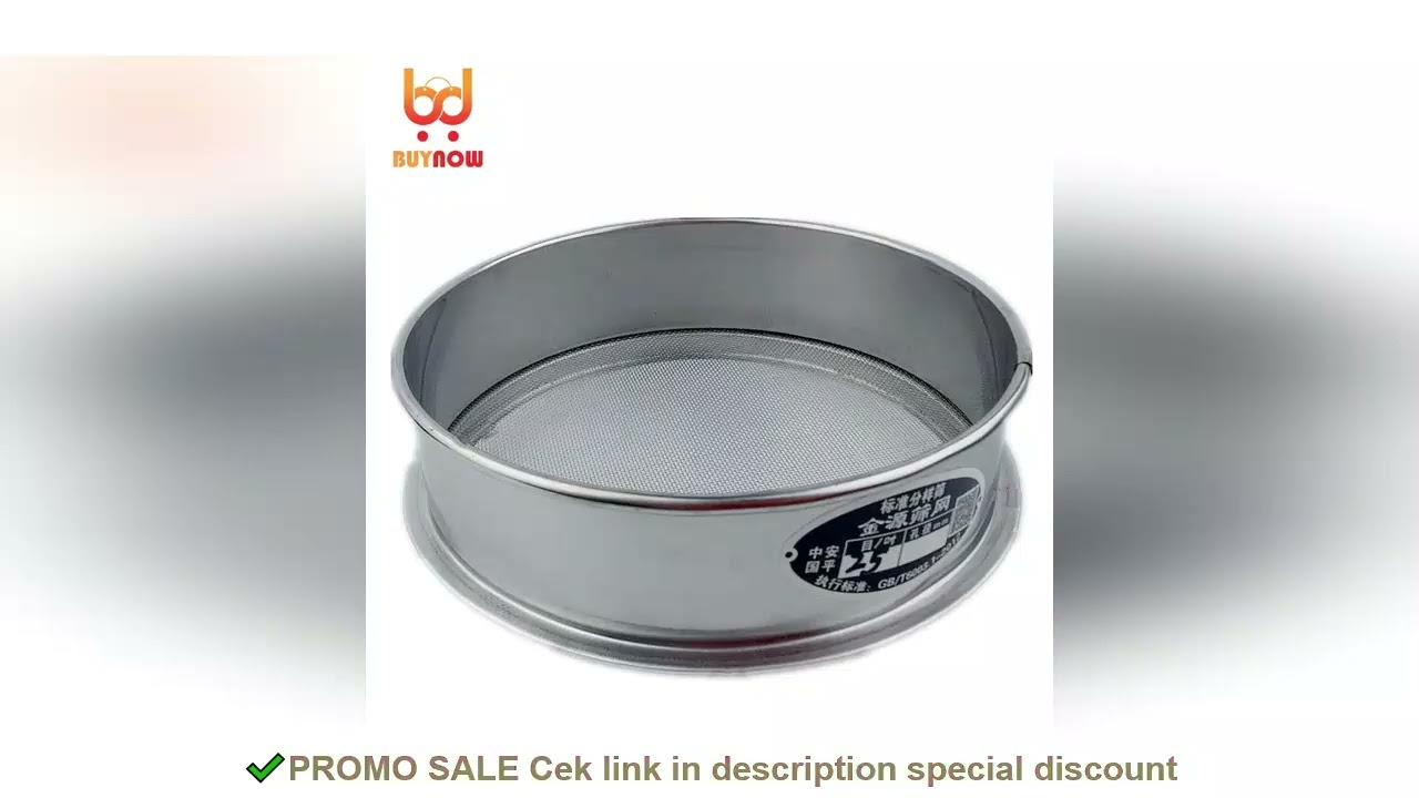 20cm standard sample sieve 304 stainless steel mesh sieve laboratory test sieve flour sieve