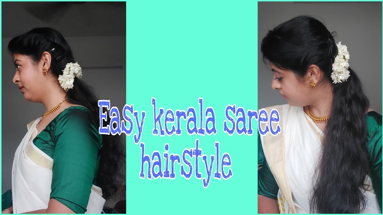 Easy kerala saree hairstyle | vishu onam hairstyle | traditional hairstyle