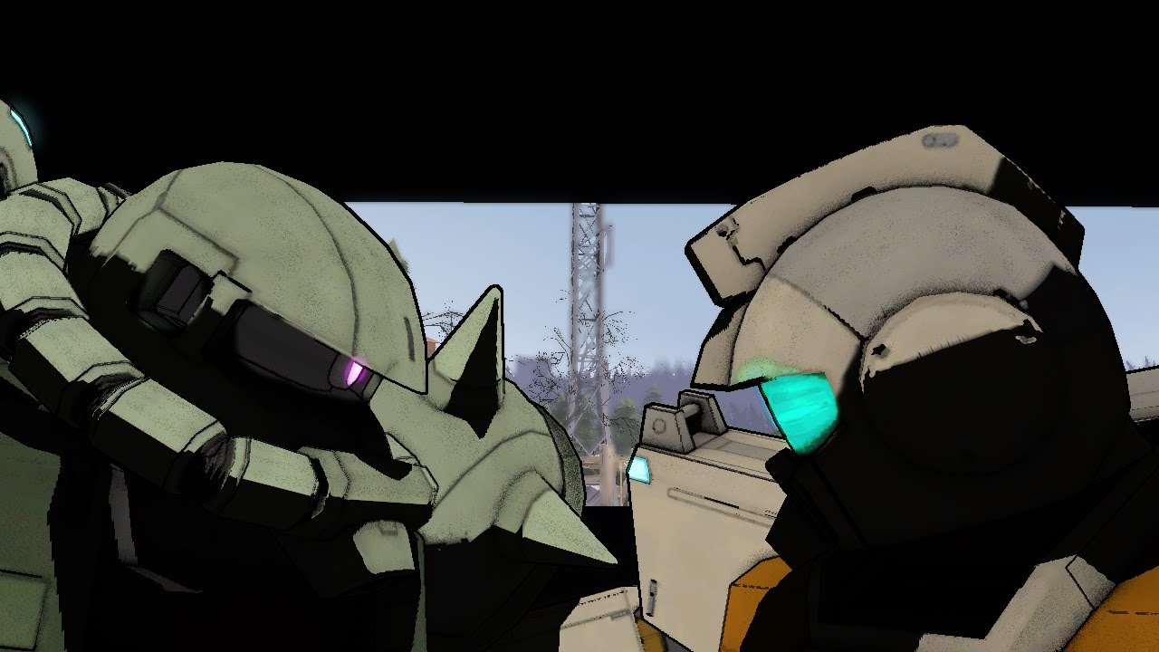 [SFM]Gundam Battle Animation | Ground GM vs Zaku II