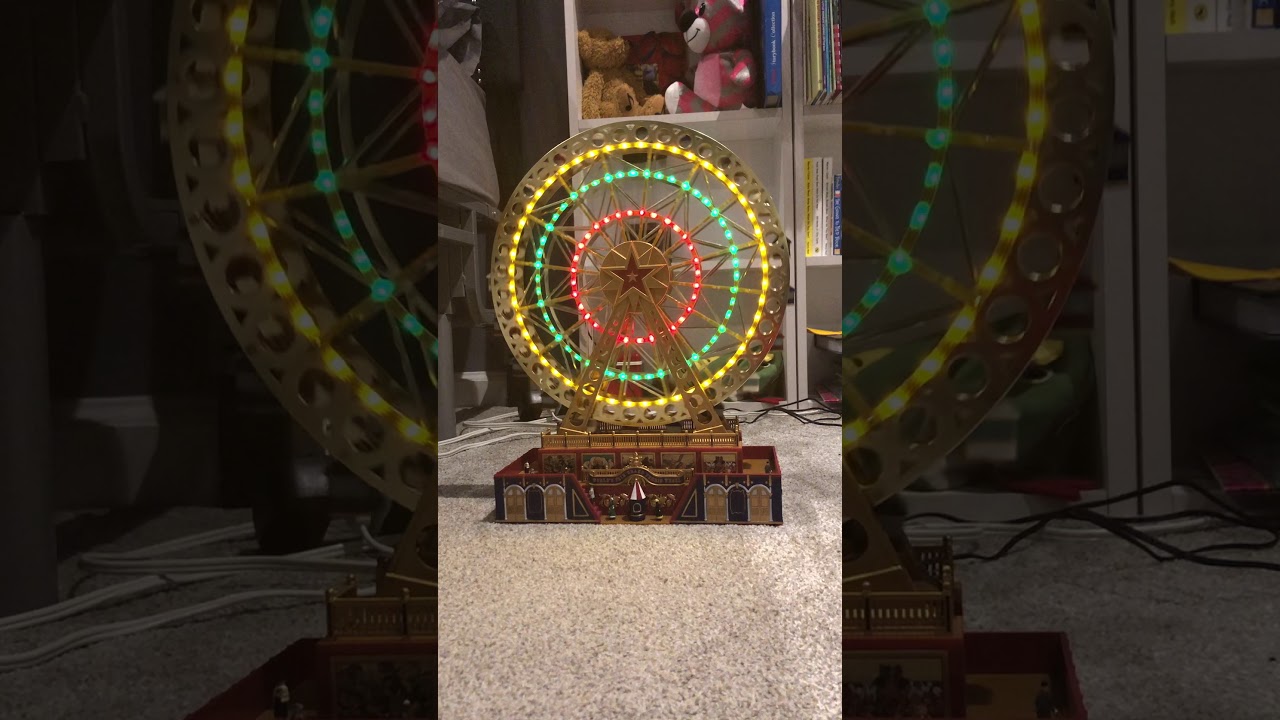 Mr. Christmas Gold Label World’s Fair Grand Ferris Wheel Plays 25 All-Year Round Songs