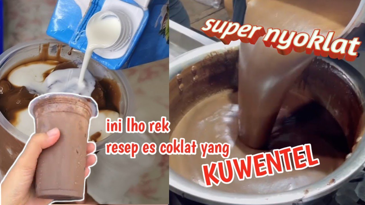 resep es coklat kuwentel, super kental cocok buat pecinta coklat